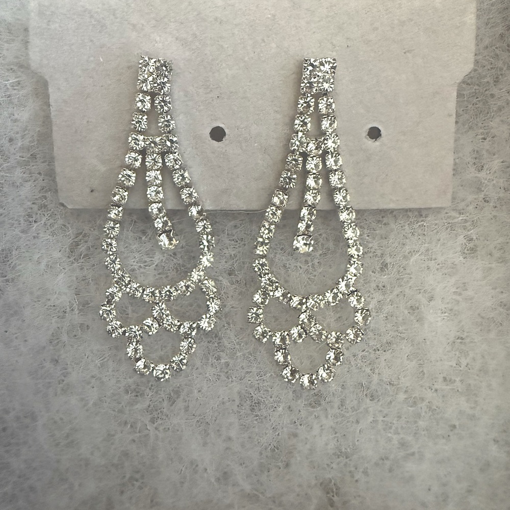 Sterling silver fine jewelry earrings